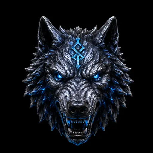 Emblema del lobo digital